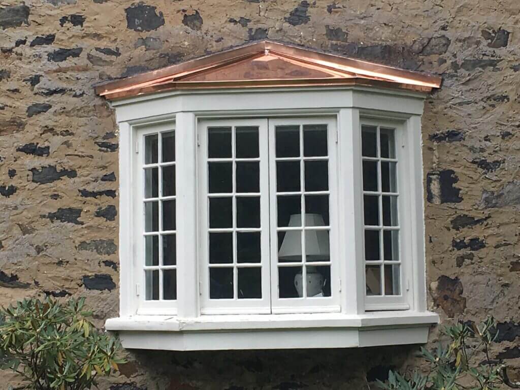 Copper Awning Bay Window