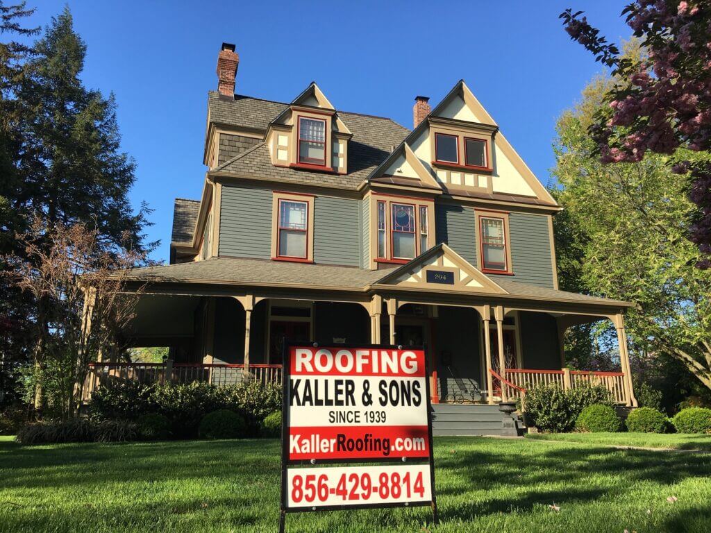 Finished Slate Roof with Sign 2