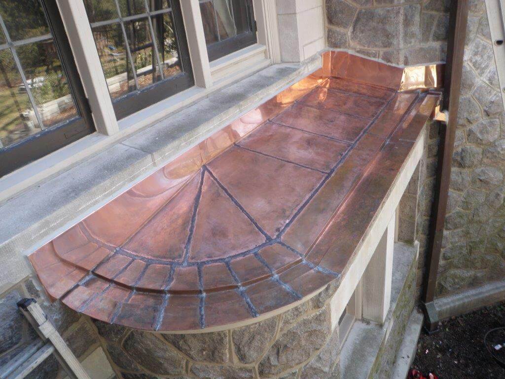 Copper Roof Awning